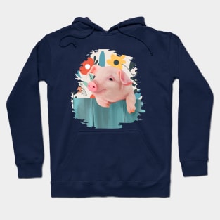 Friendly Baby Pig Hoodie